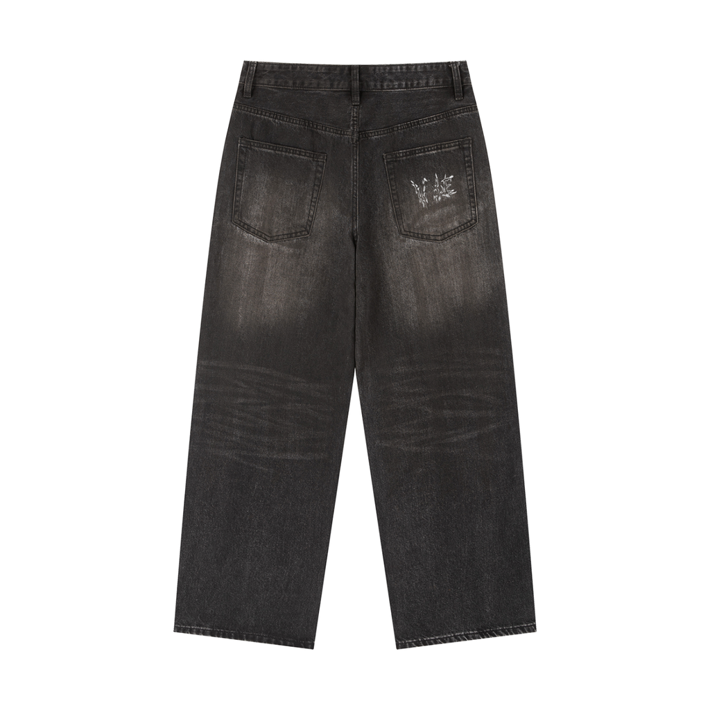 Vintage Wash Heavyweight Denim Jeans