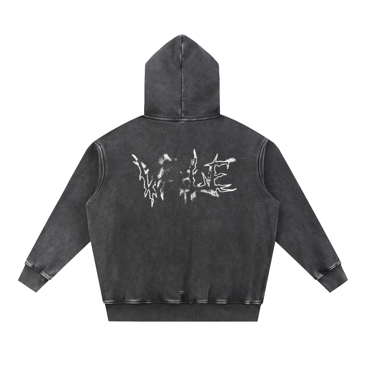 Snow Wash Fleece Oversize Hoodie