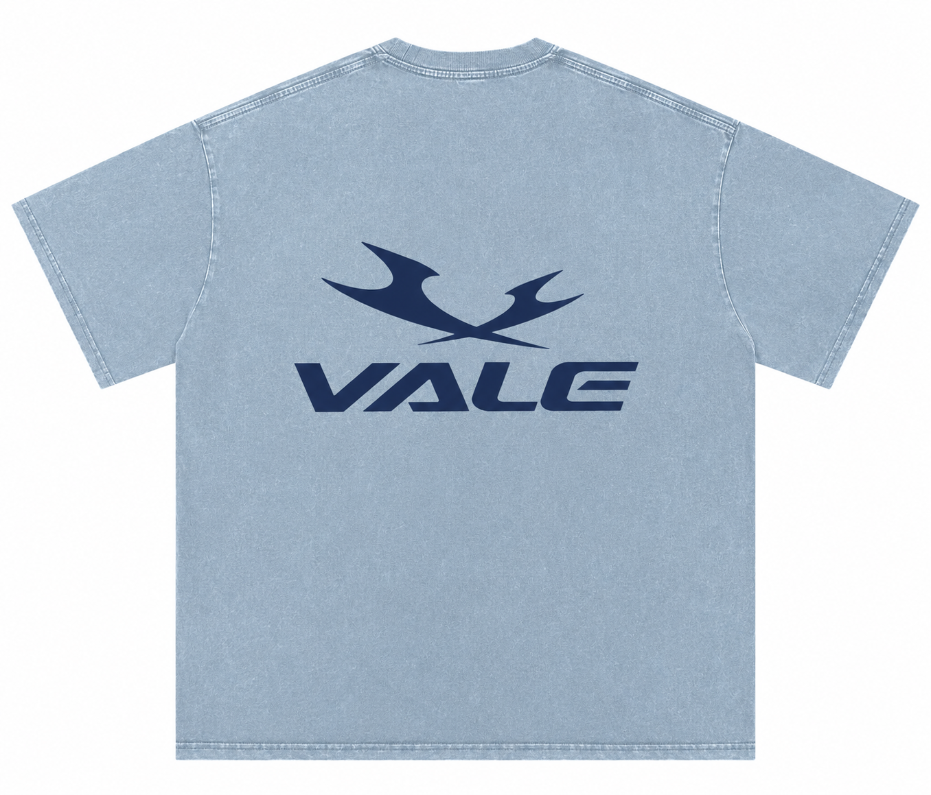 jean blue snow washed over sized vale shirt