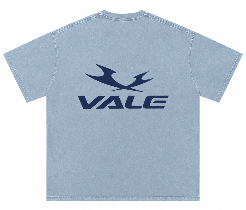 vale shirt blue jean snow washed (pre order)
